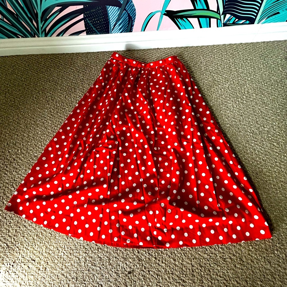 Vintage Celine polka dot skirt